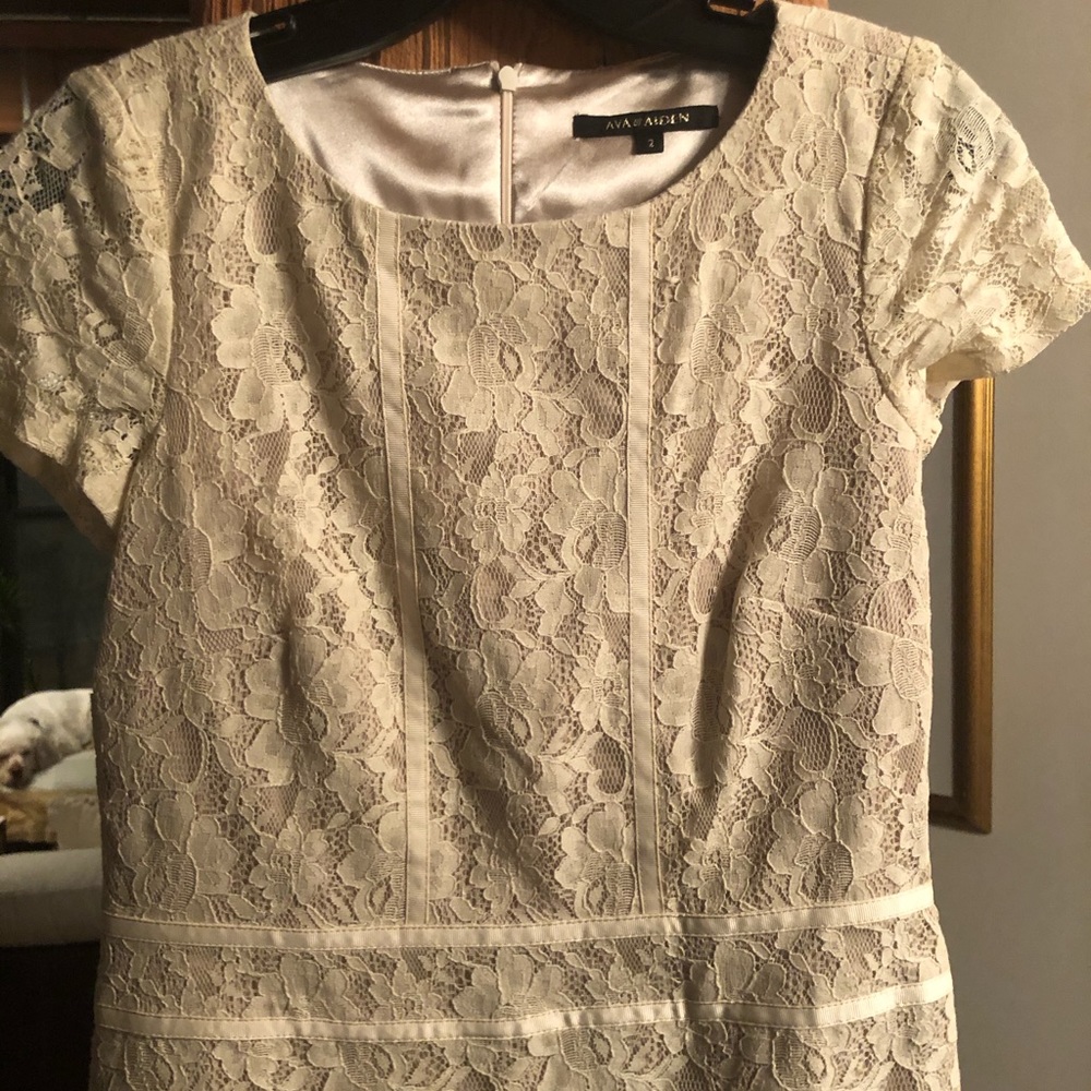 Ava & Aiden beige lace mini dress - never worn!